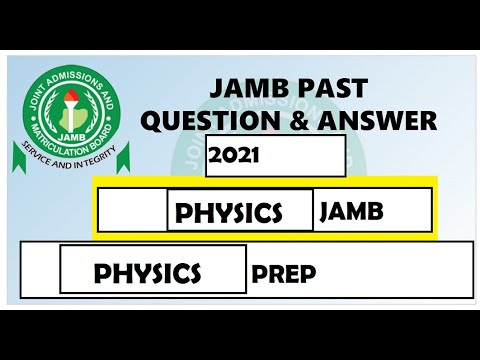 JAMB PHYSICS PAST QUESTIONS AND ANSWERS PREP - YouTube