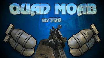 P90 QUAD MOAB w/ 63 Sec. MOAB on Lockdown w/ 132 Kills  - CoD MW3
