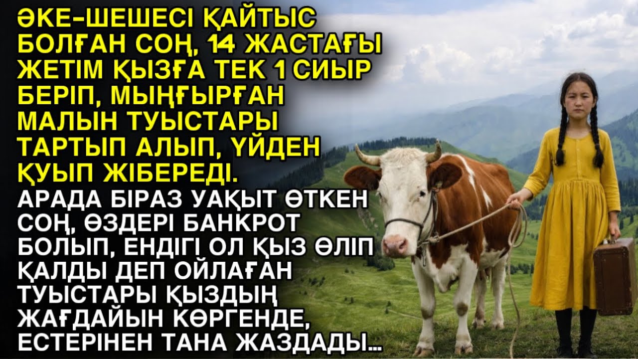 ӘКЕ-ШЕШЕСІ ҚАЙТЫС БОЛҒАН СОҢ, 14 ЖАСТАҒЫ ЖЕТІМ ҚЫЗҒА ТЕК 1 СИЫР БЕРІП, МЫҢҒЫРҒАН МАЛЫН ТУЫСТАРЫ…