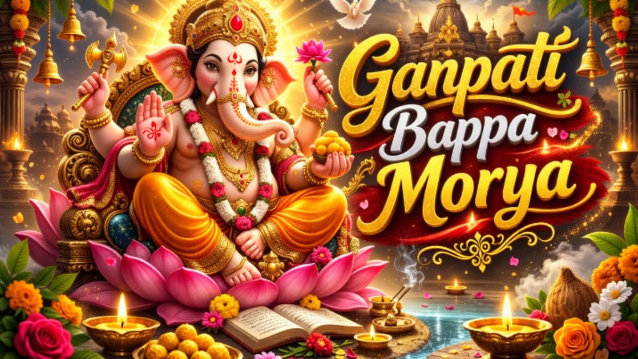 Ganpati Bappa Morya 2026 |3DAnimated Ganesh Chaturthi Song |Dhol TashaSpecialDhol Dum Baaje Ganesh