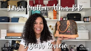 Louis Vuitton Alma BB 5 year review | Wear & Tear + What Fits & Is it still worth it in 2025