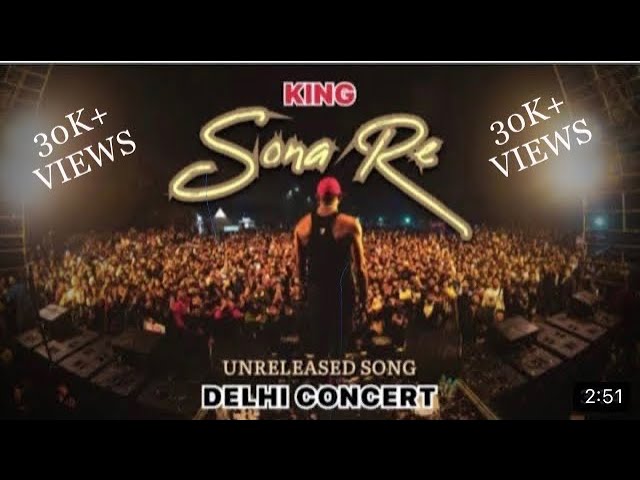 @King Unreleased Song | Mere Sona Re | KING New Song | KING Concert Delhi