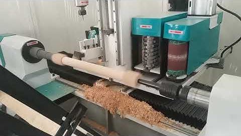 auto feeding 4 axis cnc wood turning milling lathe for curved table and chair legs