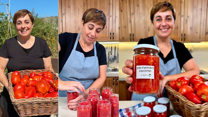 POLPA DI POMODORO A PEZZETTONI CONSERVA FATTA IN CASA Ricetta Facile - Fatto in Casa da Benedetta