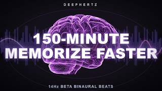 150-Minute Memorize Faster — 14Hz Beta Binaural Beats for Extended Concentration | Spectrum Bars screenshot 5