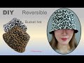 バケットハットの作り方（リバーシブル）/DIY Bucket hat（Reversible）