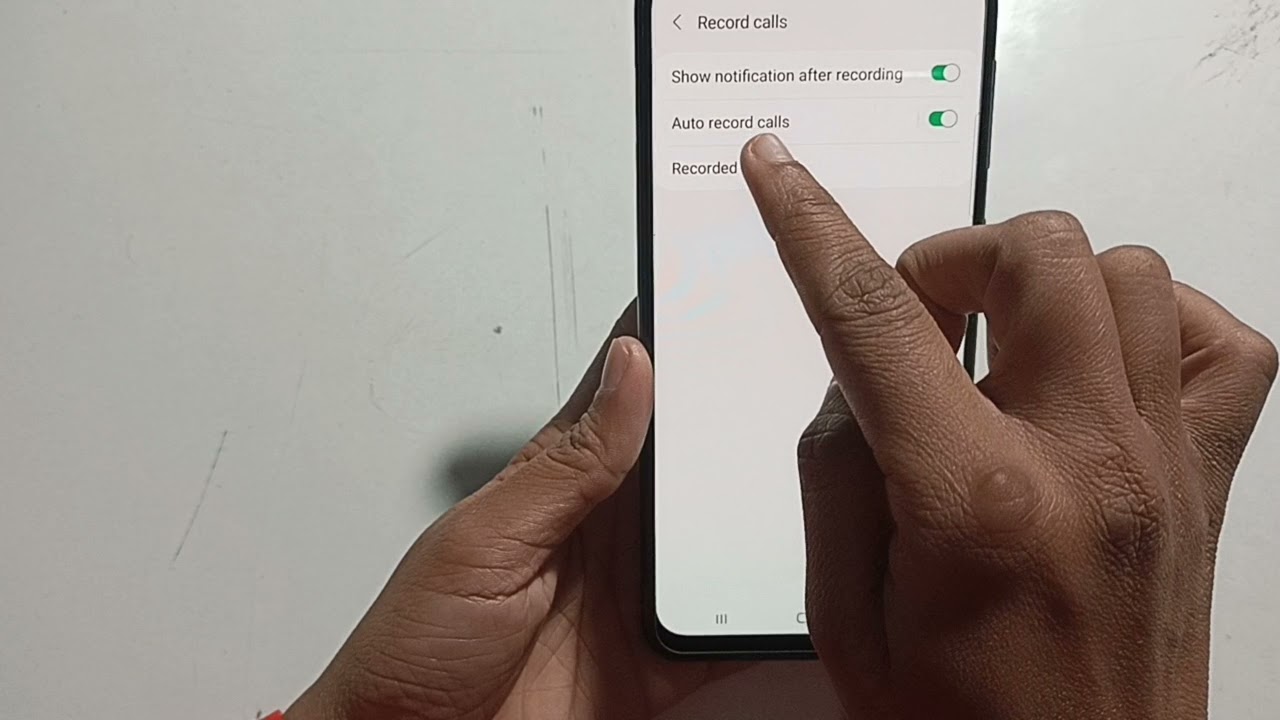 Samsung galaxy S21 plus how to use auto call recording auto call