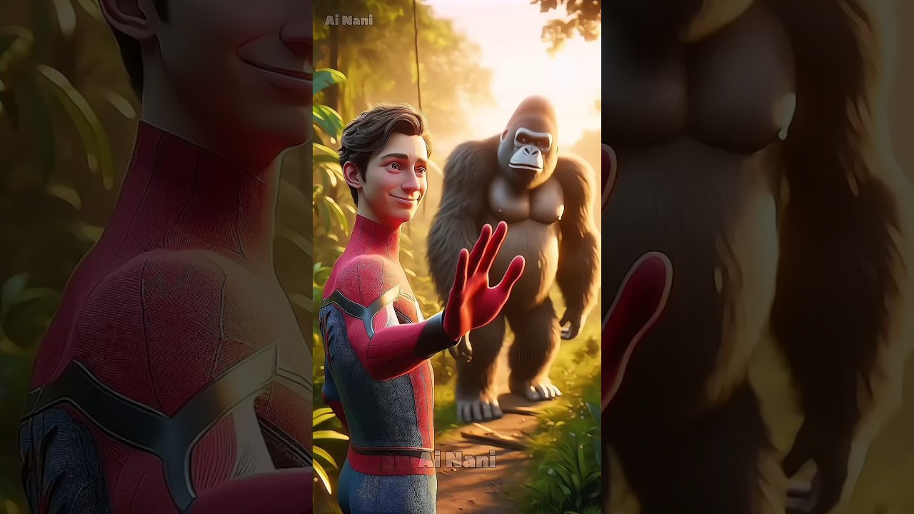 King Kong ne ki Spider-Man ki help! 🦍🤯 | Joker ko maar diya! 🤡🤛 #shorts #spiderman #kingkong #joker