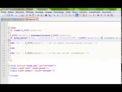 PHP_TUTORIALS_expression regulier 2 preg_match()