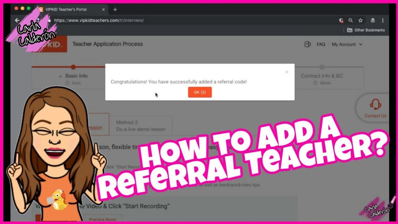 Vipkid Adding A Referral Teacher Youtube Vipkid Review 2022
