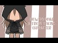 How to make a front facing character // gacha club // tutorial