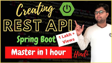 Spring boot 🔥🔥💯💯| Creating REST API using spring boot in one  video in Hindi