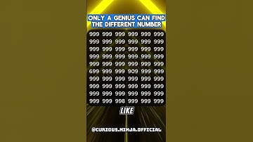 Find the 2 Different Number in just 10 seconds. #quiz #intelligence #genius #number