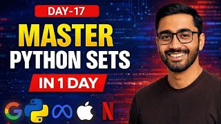 Famous Master Python Sets in 1 Day | Python Sets Complete Tutorial | Day 17 Profile