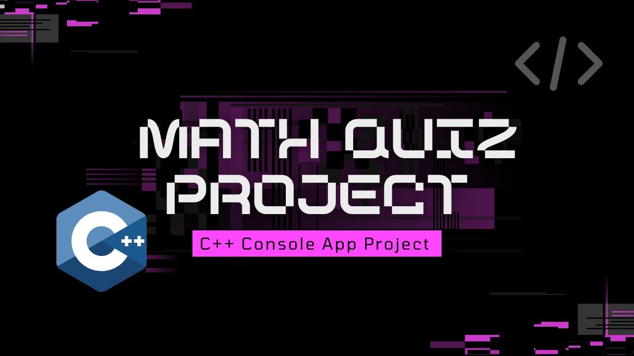 Math Quiz Project C++ Console app