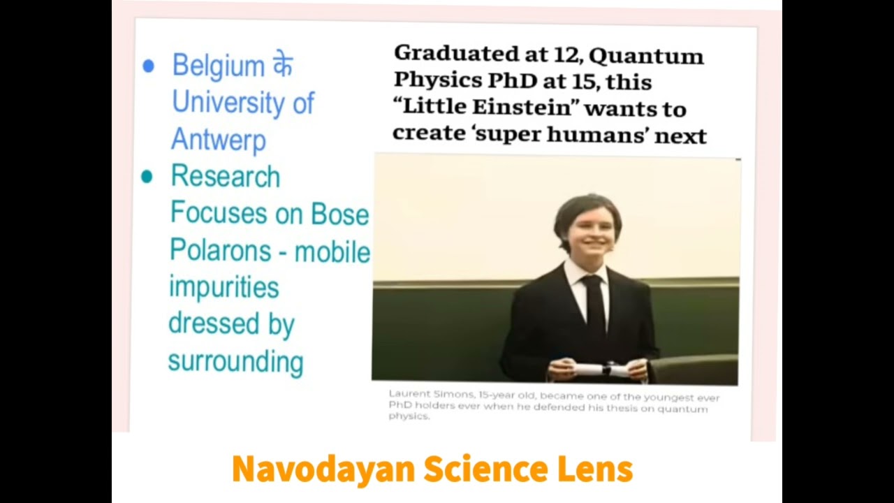 PhD at the age of 15/Laurent Simons/Little Einstein 