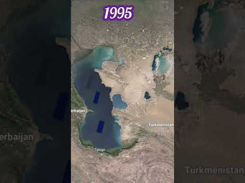 Timelapse Aral Sea And Caspian Sea