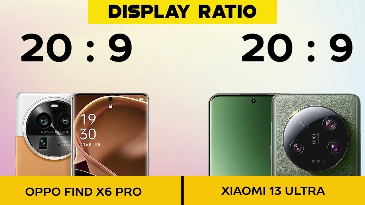 Oppo Find X6 Pro VS Xiaomi 13 Ultra   Full Comparison Which one is Best