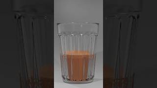 Tea glass 1 minute tutorial 💯 for beginners #blender #shorts