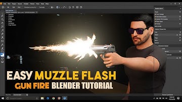 Gun fire in blender l Muzzle flash l Blender tutorial