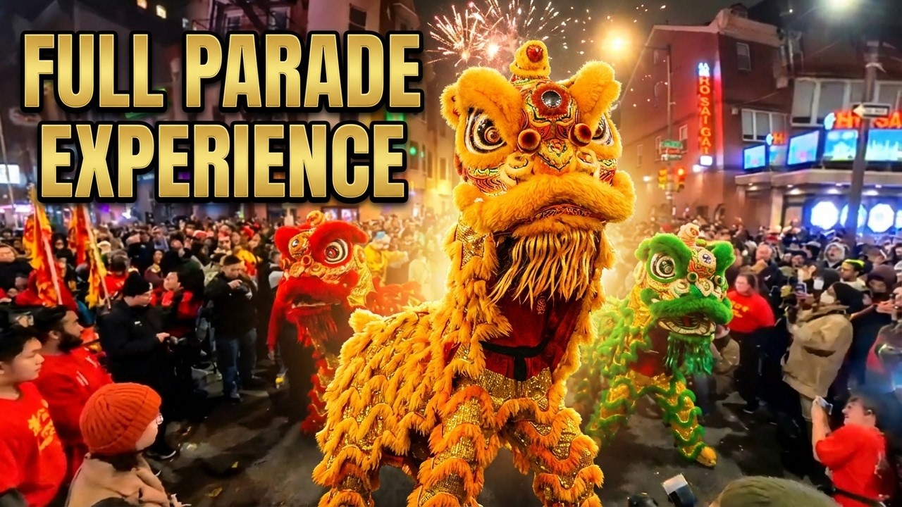 Epic Lion Parade 2026 | Full Street Celebration Experience Cheung’s Hung Gar Kung Fu Academy