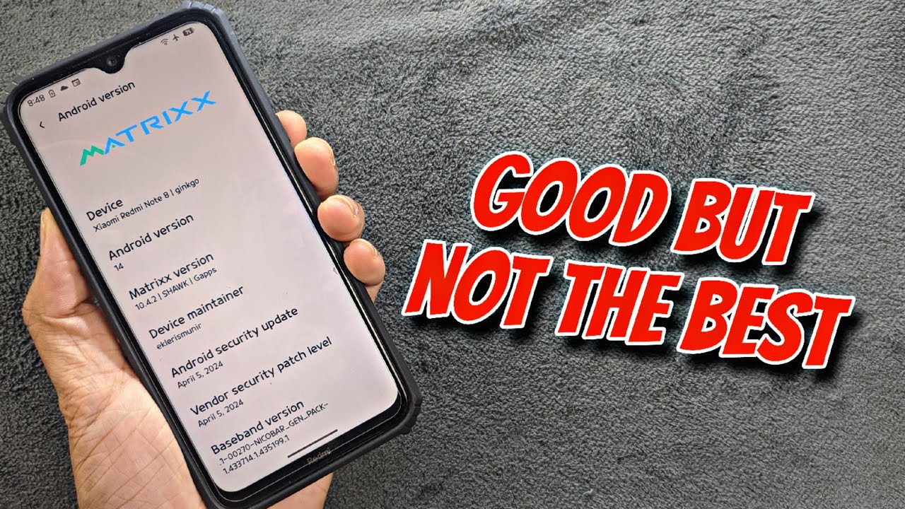 Project Metrixx Based on Android 14 for Redmi Note 8/T | Detailed ...