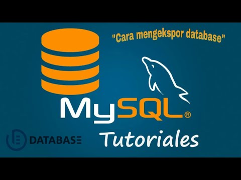Video: Bagaimana cara mengekspor skema MySQL?