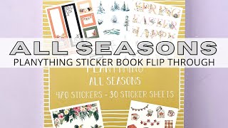 ALL SEASONS | PLANYTHING STICKER BOOK FLIP THROUGH