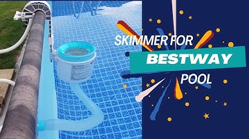 How To Add a Skimmer To Your Bestway Above Ground Pool from Costco - Intex Pool Filter Skimmer DIY
