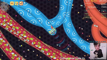 WORMATE.IO TRỰC TIẾP BẮT CON RẮN  KHỦNG LỒ