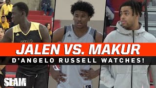 Dangelo Russell Watches Jalen Green Vs Makur Maker