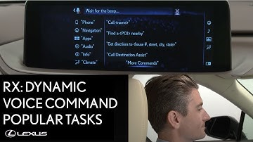Lexus How-To: RX 350 Dynamic Voice Command - Popular Tasks | Lexus