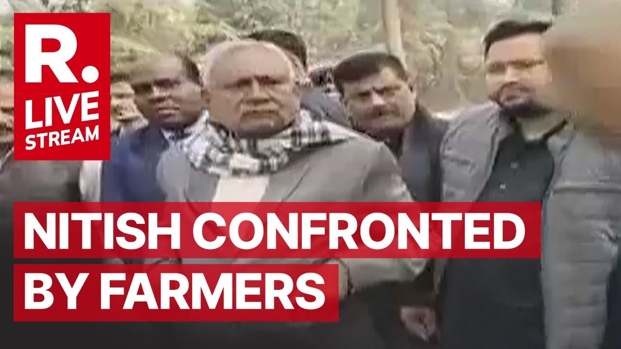 Bihar CM Nitish Kumar Heckled By Protesting Farmers In Buxar | Big Embarrassment For Bihar CM | LIVE