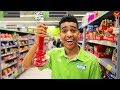 FAKE EMPLOYEE In GROCERY STORE | REVERSE SHOPPING!!
