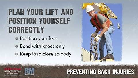 Toolbox Talk: Preventing Back Injuries