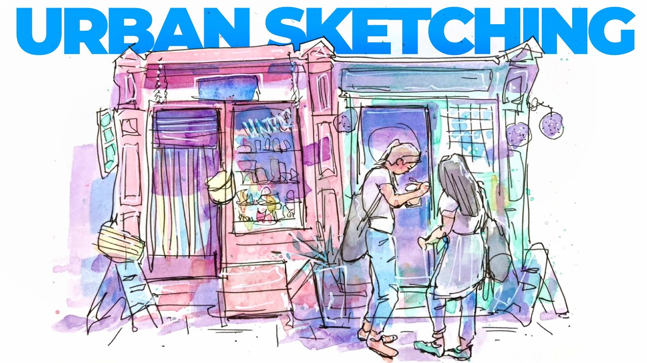 URBAN SKETCHING in 3 easy steps!