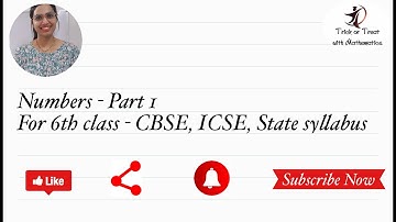 Knowing your Numbers | Class 6 | Numbers