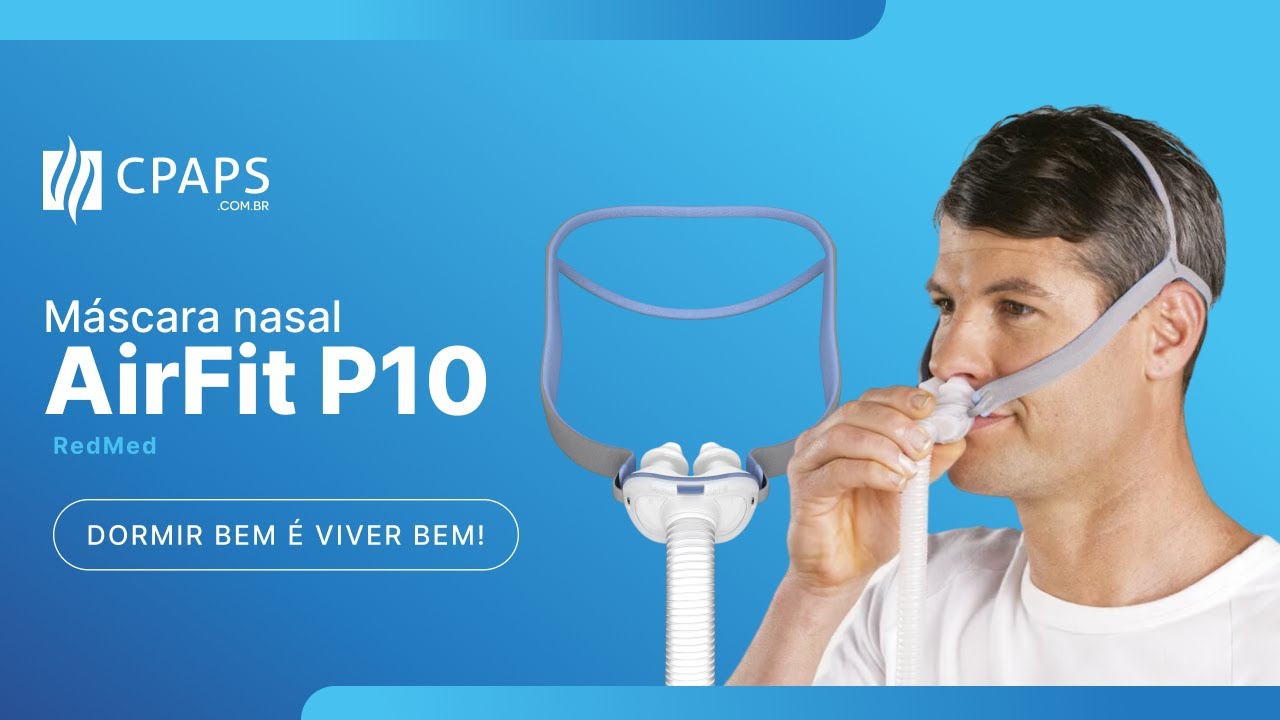 Máscara nasal AirFit P10 ResMed | CPAPS.com.br