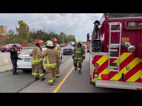 Collisions Hwy 401 Northumberland County October 14, 2022