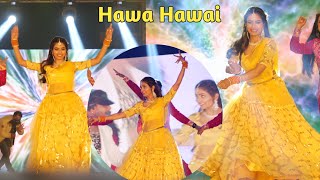Hawa Hawai Sridevi Rishika Singh Chandel Performance In Aadhi Aabadi Award Show