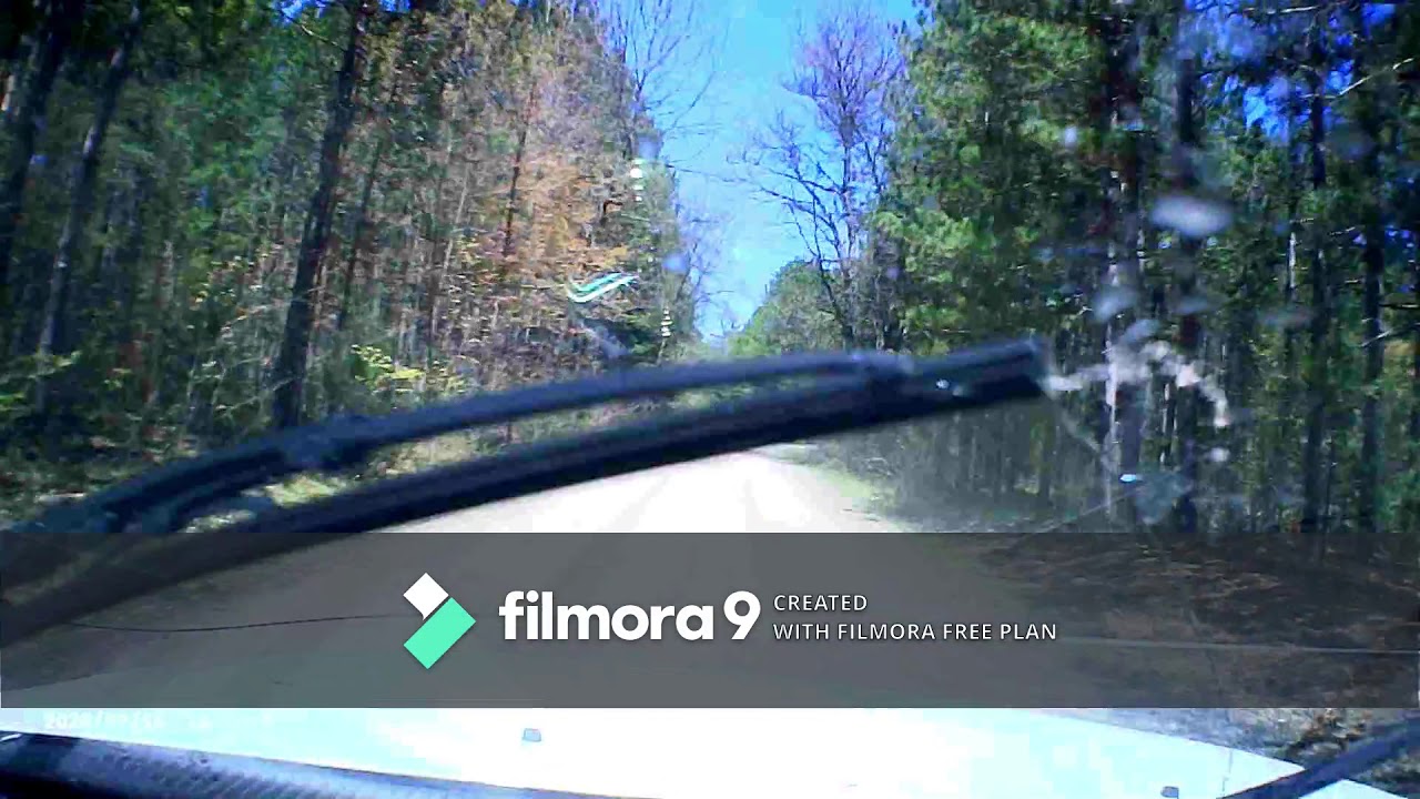 This is my dashcam truck view of flood