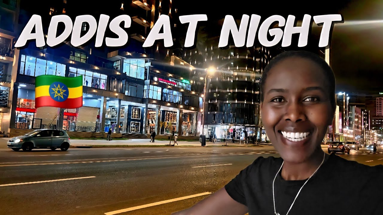 Addis Ababa At Night 4K / City  Lights Tour 2026- @cathychemu