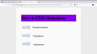 CSS3 Animation Intro