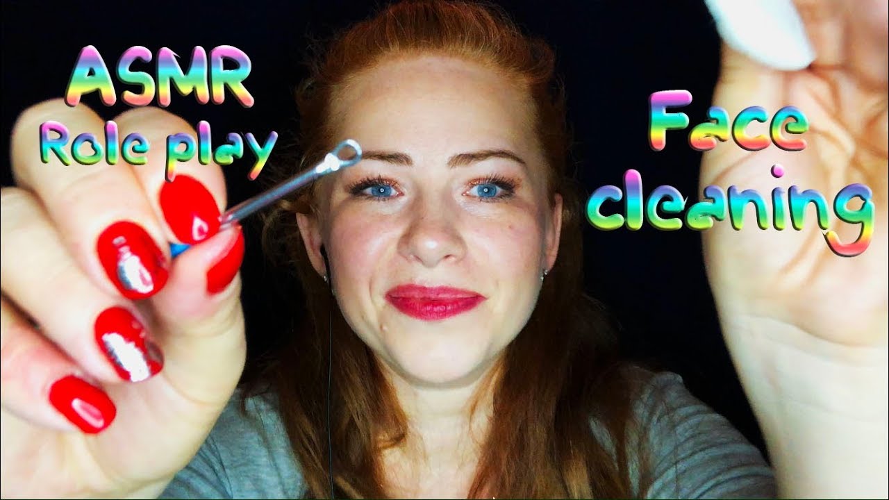 АСМР Ролевая игра.Чистка лица/ ASMR Role play. Face cleaning