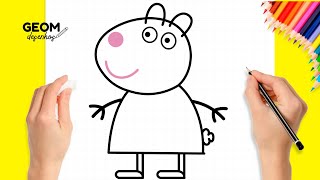 Como Desenhar A Suzy Ovelha Amiga Da Peppa Pig