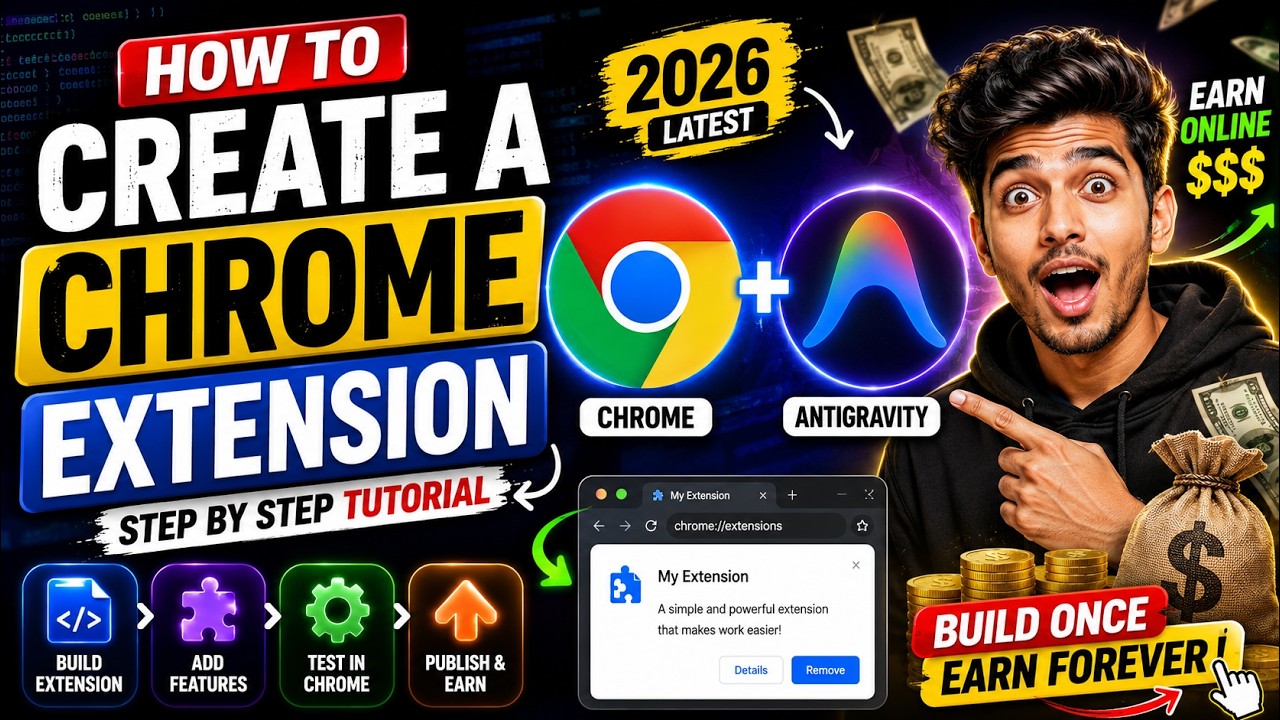 How To Create a Chrome Extension for Beginners (2026 Full Tutorial ...