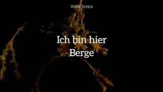 ich bin hier - berge (legendado alemão - português)
