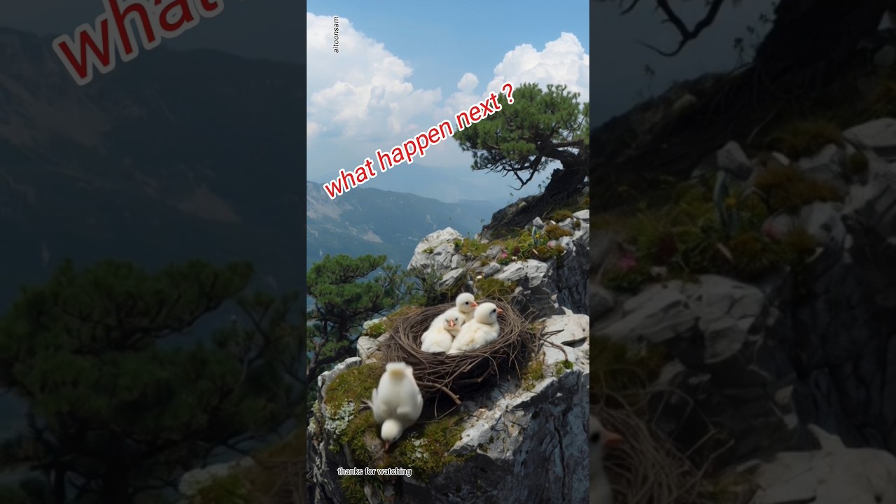 The story of the pigeon who made a nest on the peak of the mountain 🏔️ 🐦