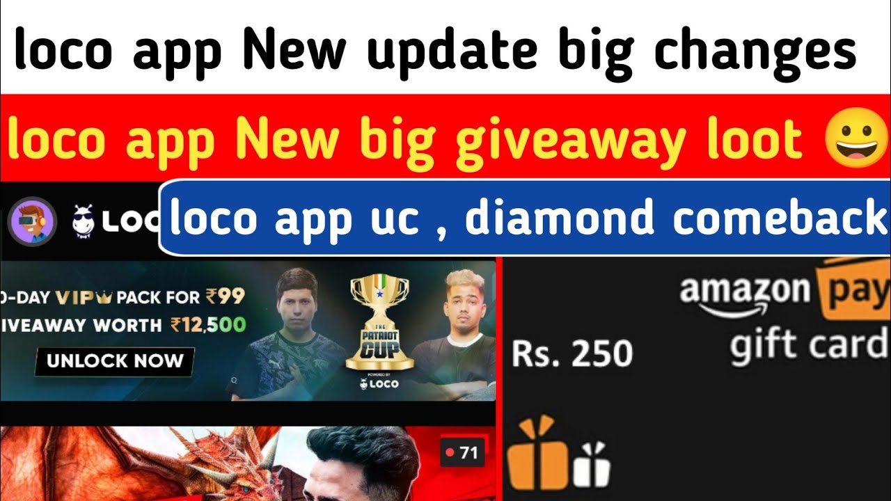 loco app New update big changes || loco app New big giveaway loot || loco app New update today ||