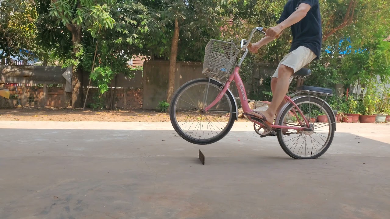 Bunny Hop on ASAMA Bicycle លោតកង់ASAMA